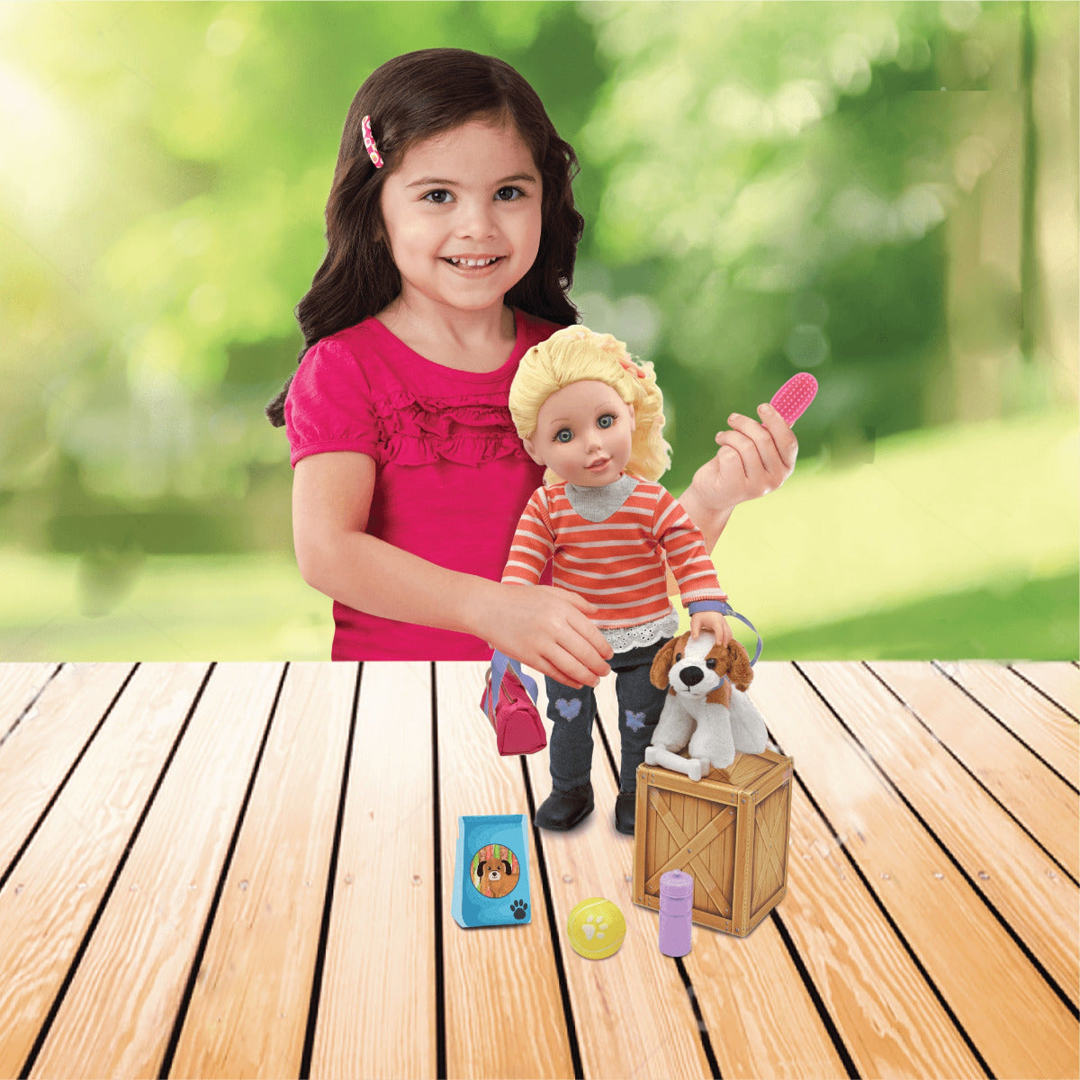 Buy Baby Maziuna Style Girls Dog Walker 18inch | Yallatoys.com
