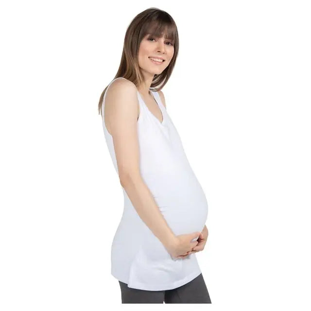 Blooming Blossom Pregnancy Top Maternity T-Shirt Alda White Blooming Blossom