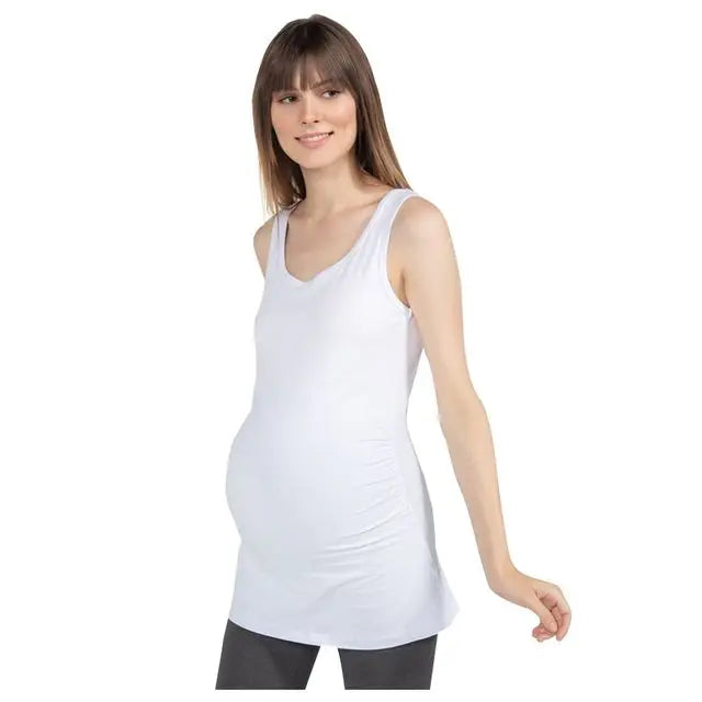 Blooming Blossom Pregnancy Top Maternity T-Shirt Alda White Blooming Blossom