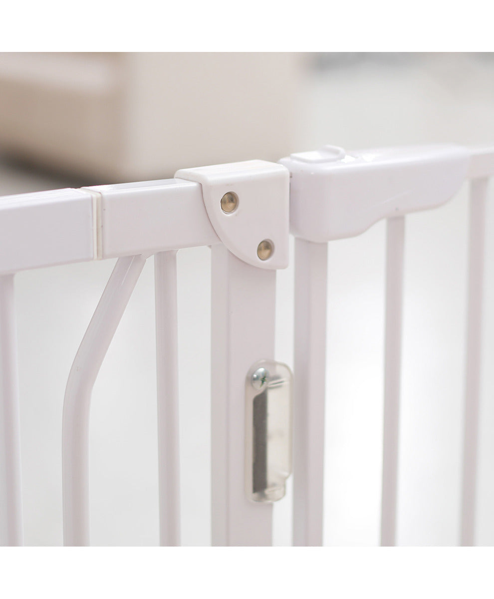 Baby Safe Metal Safety LED Gate 10cm Extension White Baby Safe Yallatoys