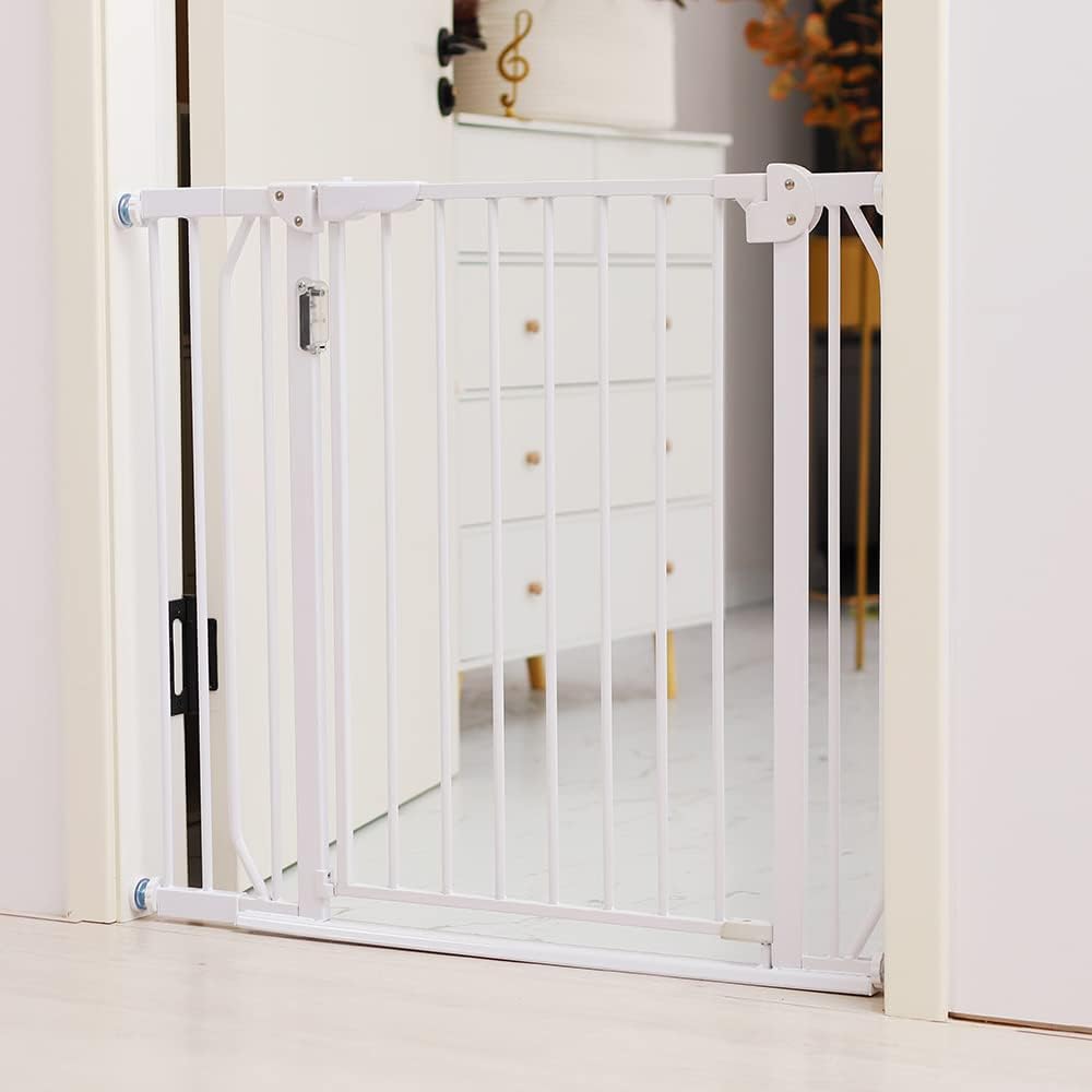Baby Safe Metal Safety  LED Gate  20cm Extension - White Baby Safe Yallatoys