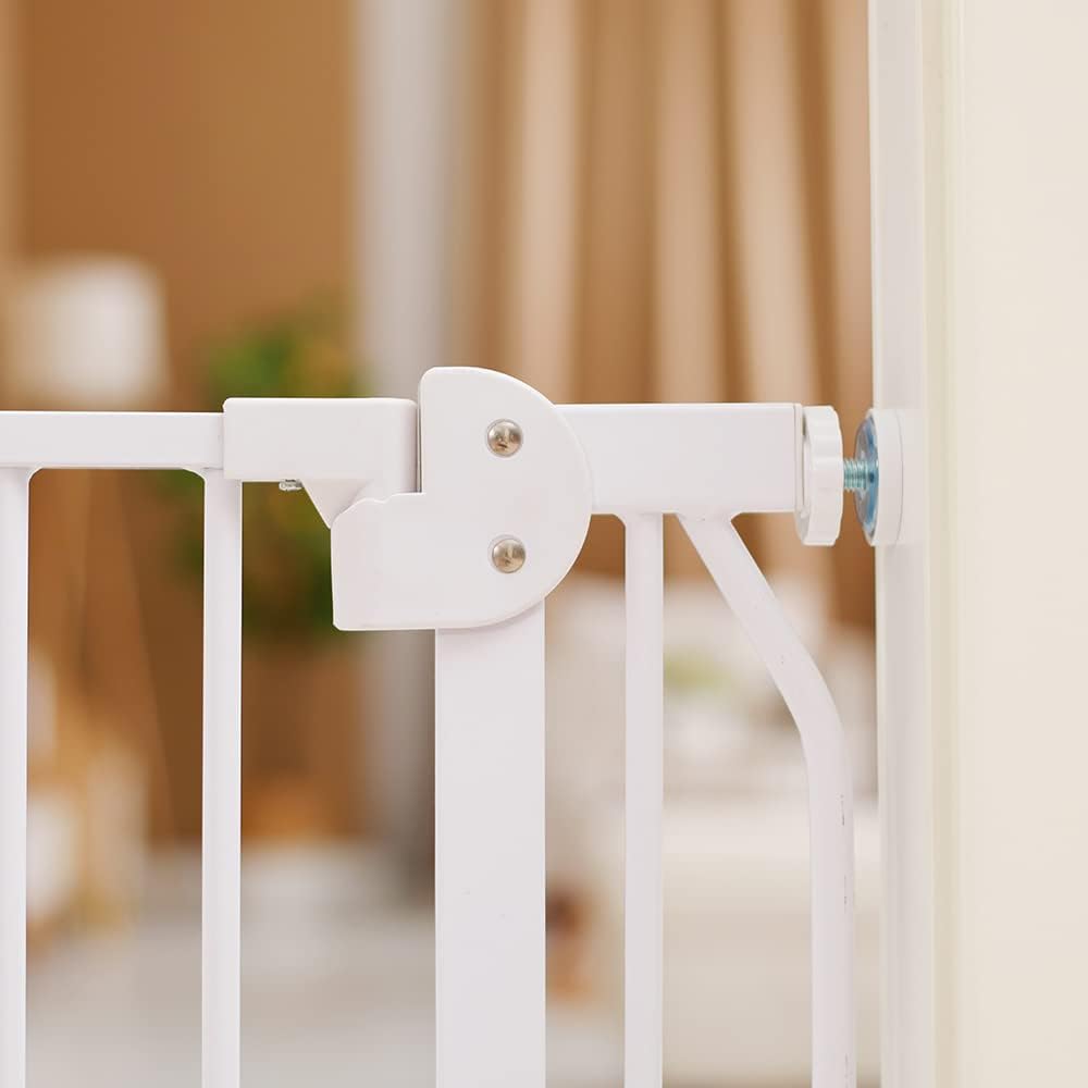 Baby Safe Metal Safety  LED Gate  20cm Extension - White Baby Safe Yallatoys