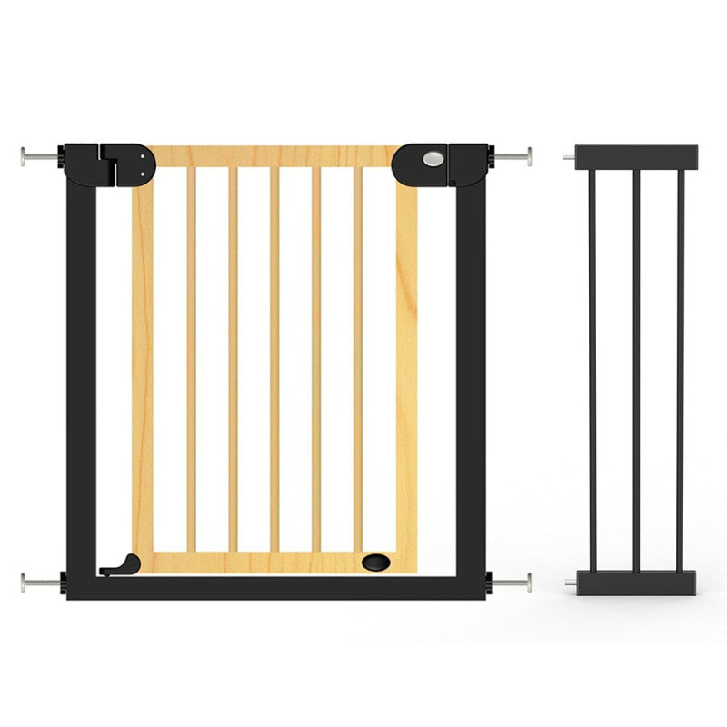 Baby Safe Wooden Safety Gate  21cm Black Extension - Natural Wood Baby Safe Yallatoys