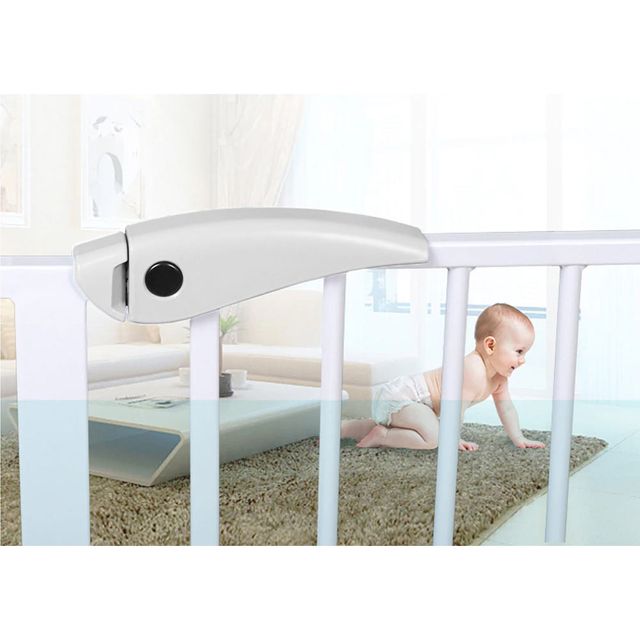 Baby Safe Metal Safety Gate Up to 175cm White Baby Safe Yallatoys