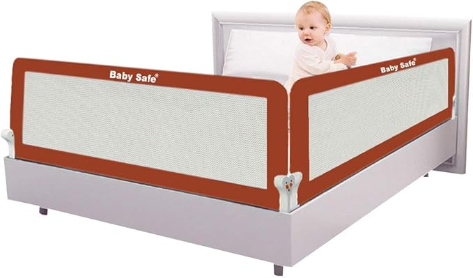 Baby Safe Safety Bed Rail XL Brown Baby Safe Yallatoys