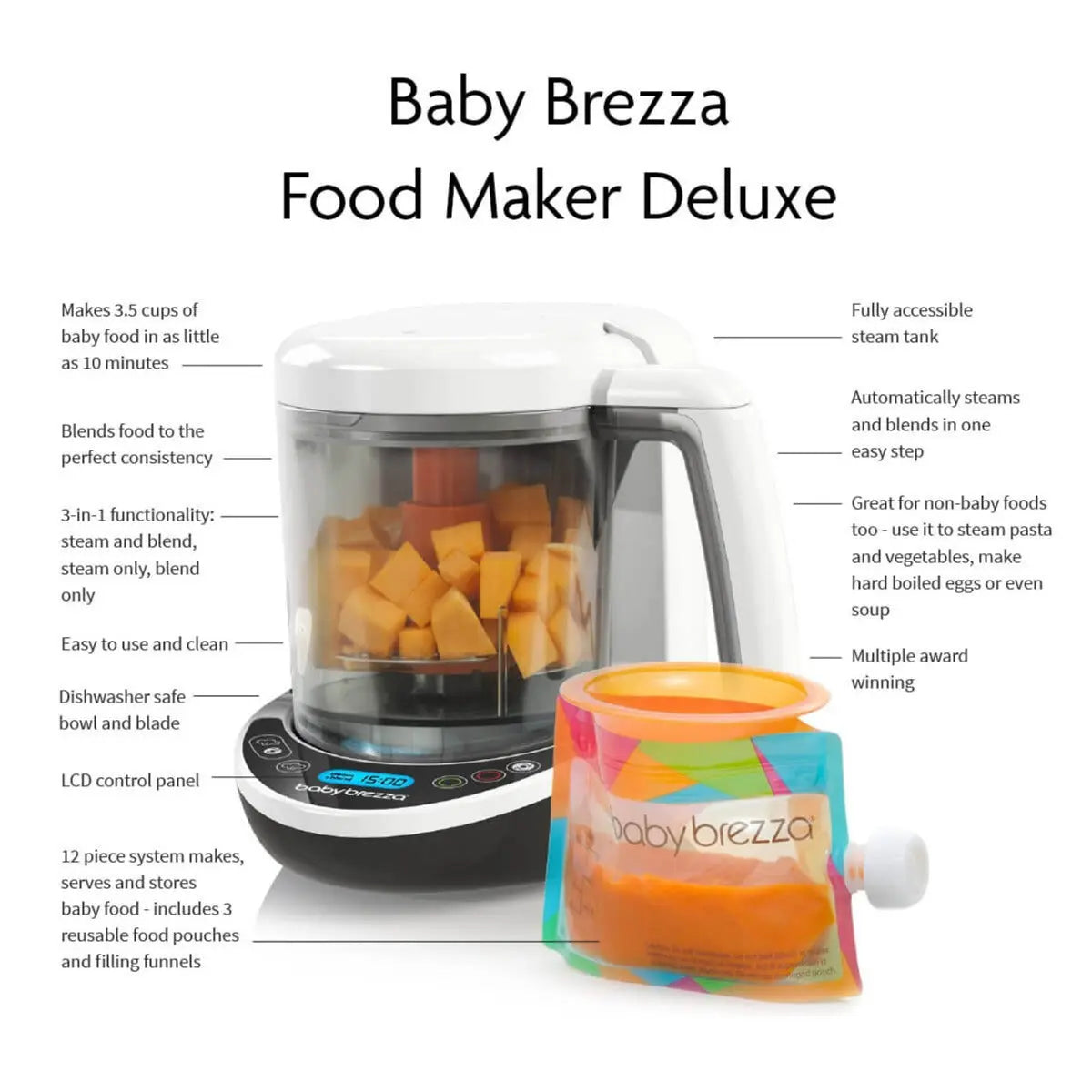Baby Brezza One Step Baby Food Maker Deluxe Baby Brezza Yallatoys