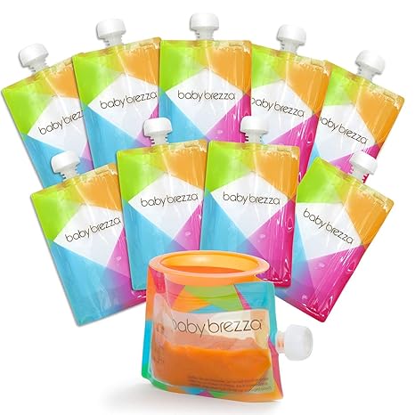 Baby Brezza Toddler Food Pouch Pack Of 10 Baby Brezza Yallatoys