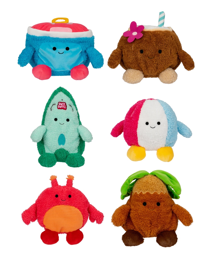 Buy Bumbumz Beach Bumz 4.5 inch Plush (Sold Separately Subjected To Availability) | Yallatoys.com