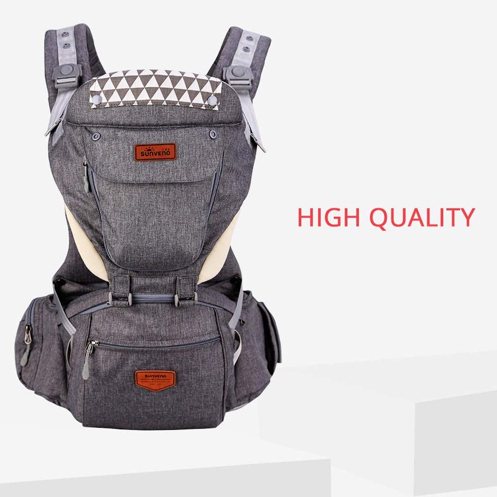 Sunveno  Kangaroo Style Ergonomic Baby Carrier Grey Sunveno Yallatoys