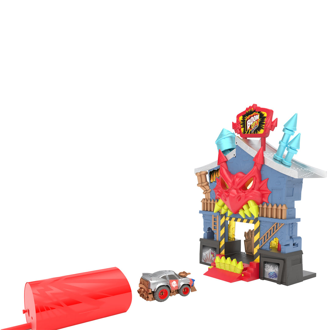 Buy Boom City Racers-Fireworks Factory-3 in 1 Transforming Playset-Rip Race Explode Includes Exclusive Collectible Car-Thrilling Fun | Yallatoys.com