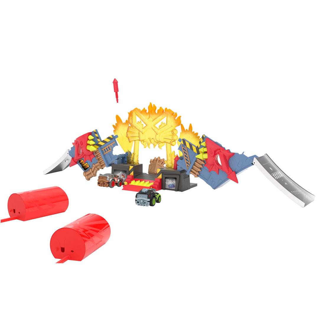 Buy Boom City Racers-Fireworks Factory-3 in 1 Transforming Playset-Rip Race Explode Includes Exclusive Collectible Car-Thrilling Fun | Yallatoys.com