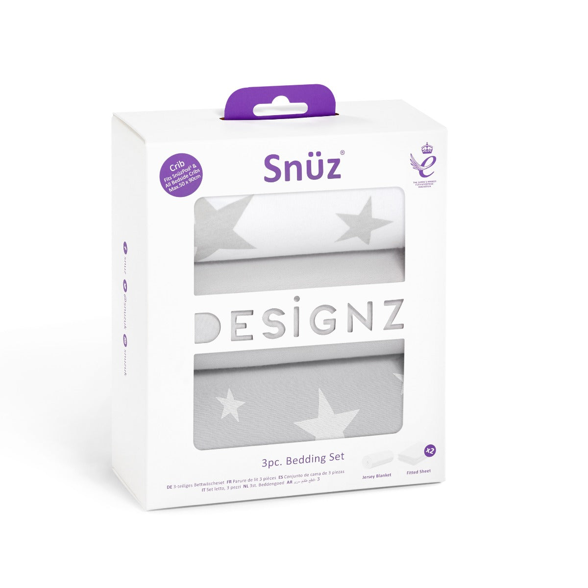 Snuz 3 Piece Crib Bedding Set â€“ Star Snuz Yallatoys