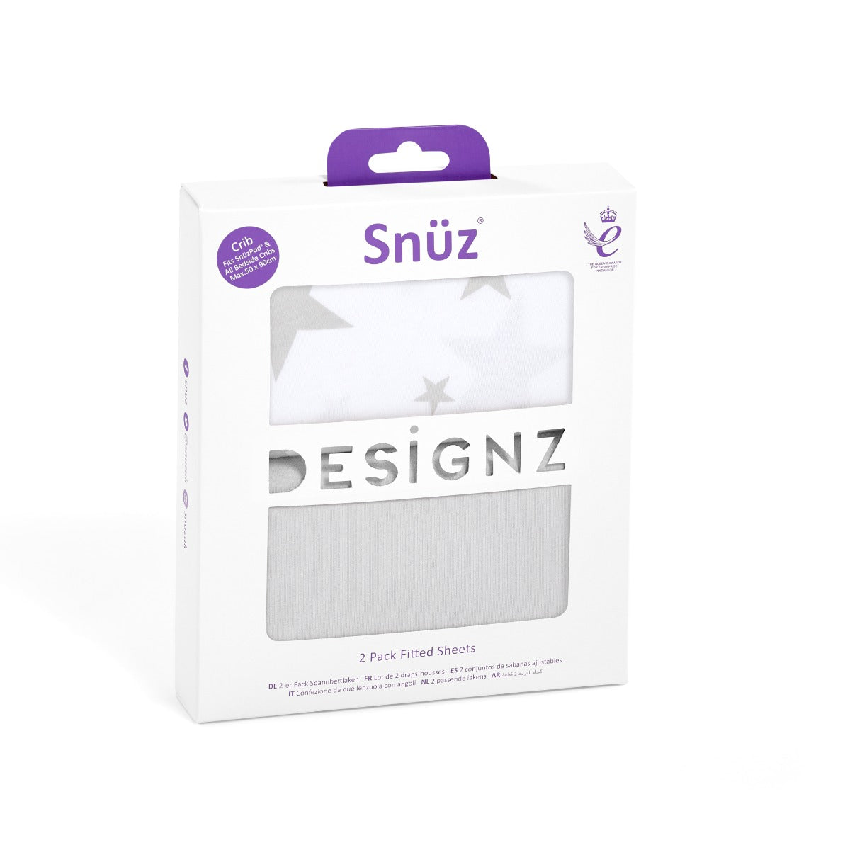 Snuz 2 Pack Crib Fitted Sheets Star Snuz Yallatoys
