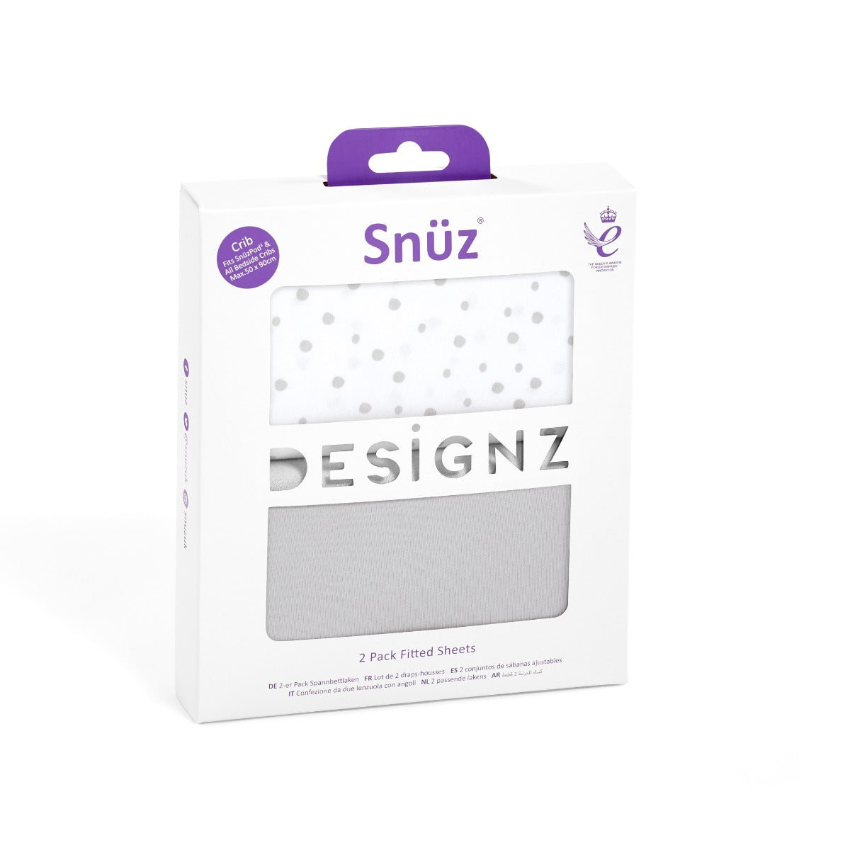 Snuz 2 Pack Crib Fitted Sheets Rose Spot Snuz Yallatoys