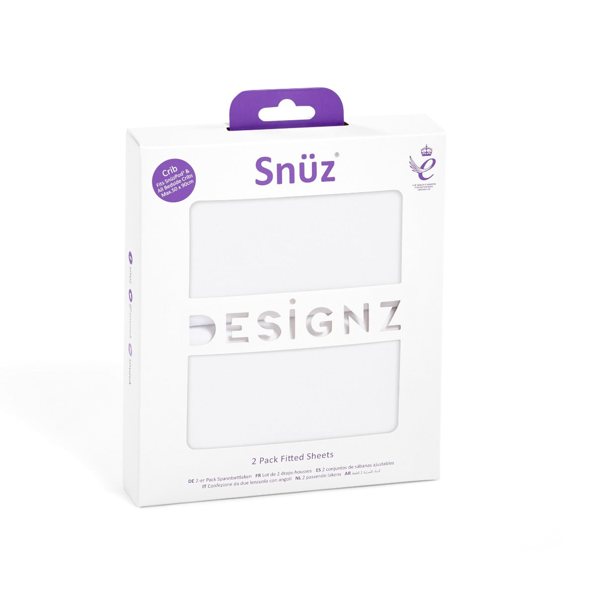 Snuz 2 Pack Crib Fitted Sheets White Snuz Yallatoys