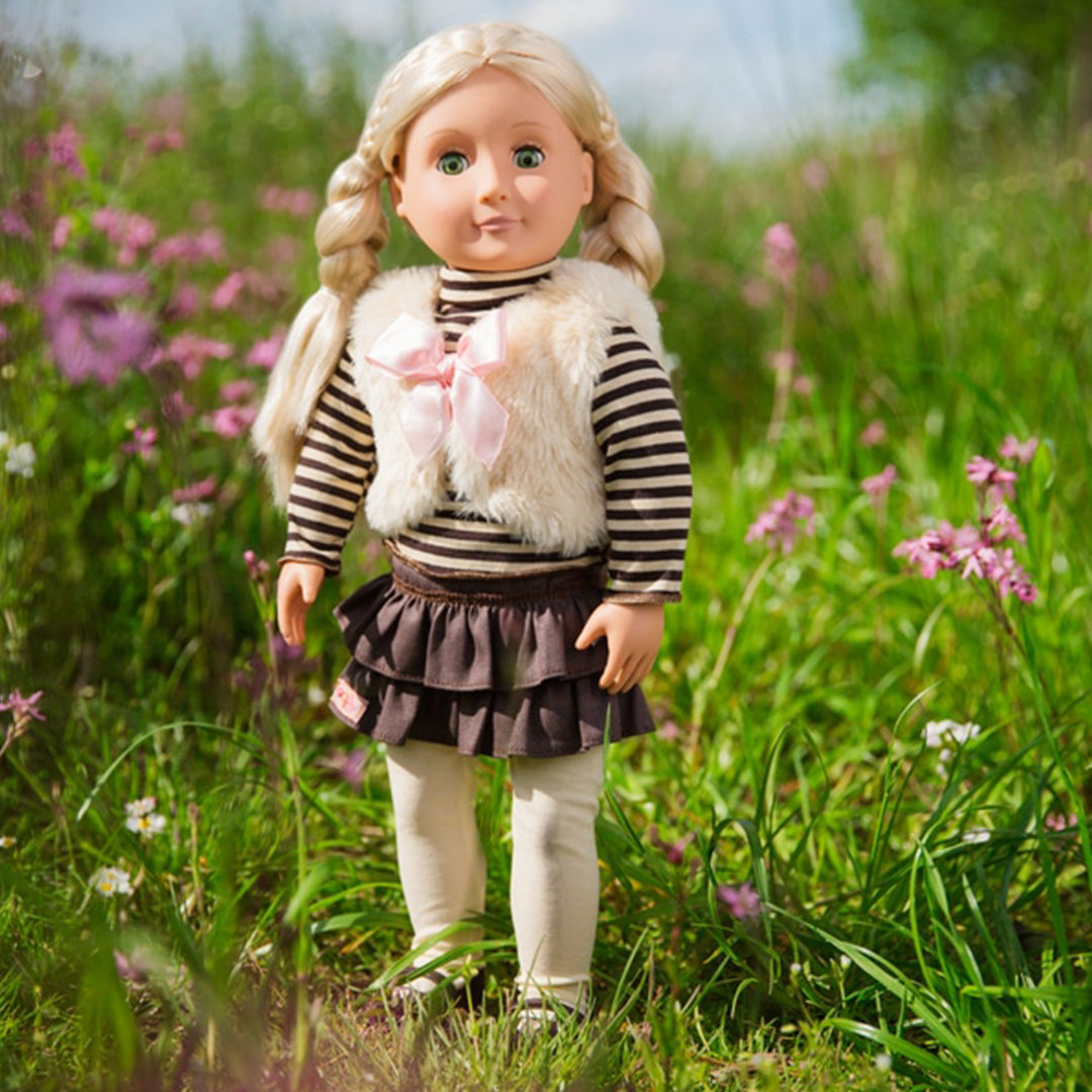 Buy Our Generation Doll with Casual Fur Outfit - Holly | Yallatoys.com