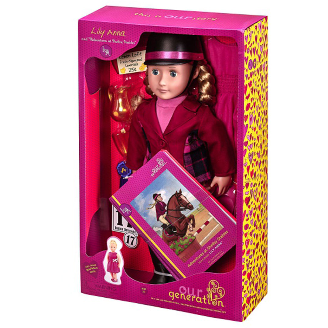 Buy Our Generation Doll Lily Anna Deluxe Doll Set With Book | Yallatoys.com