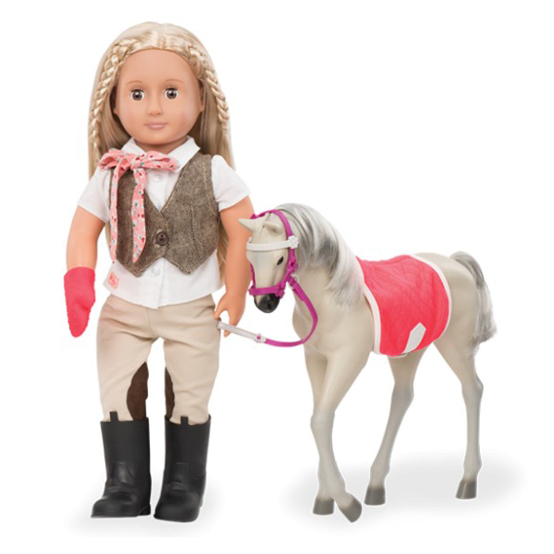 Buy Our Generation Doll Riding Doll With Tweed Vest Leah | Yallatoys.com