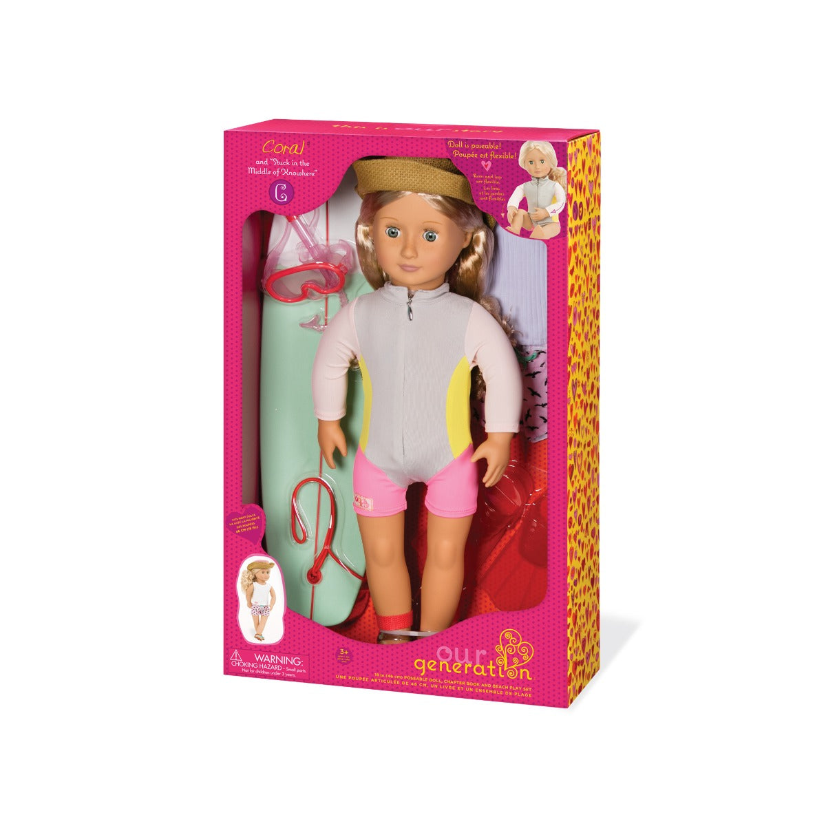 Buy Our Generation Doll Deluxe Coral Doll With Book | Yallatoys.com