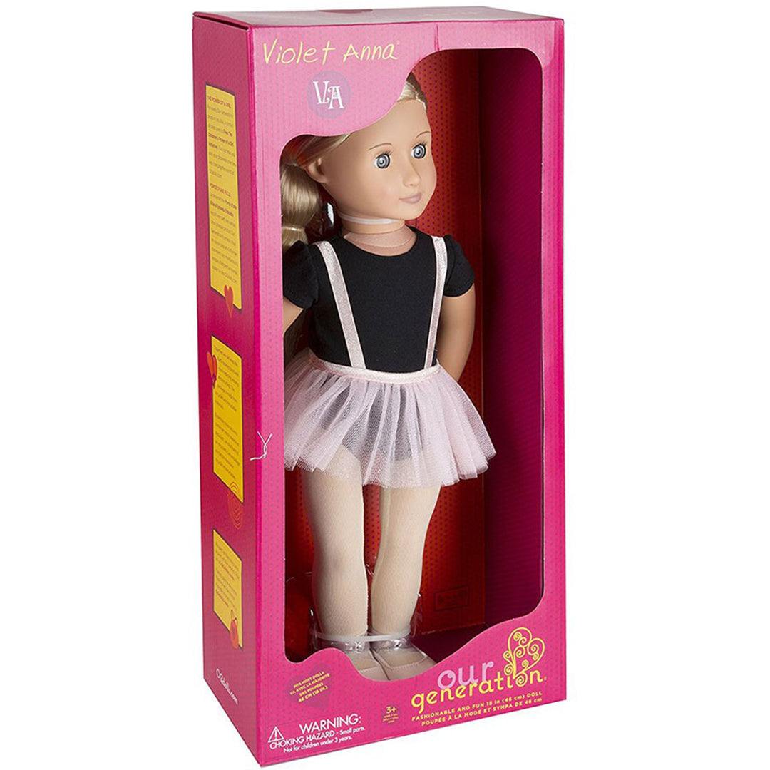 Buy Our Generation Doll Ballet Doll With Tutu Skirt Violet Anna | Yallatoys.com