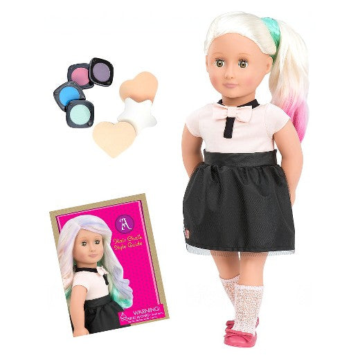 Buy Our Generation Doll With Chalk Deco Hair Amya | Yallatoys.com