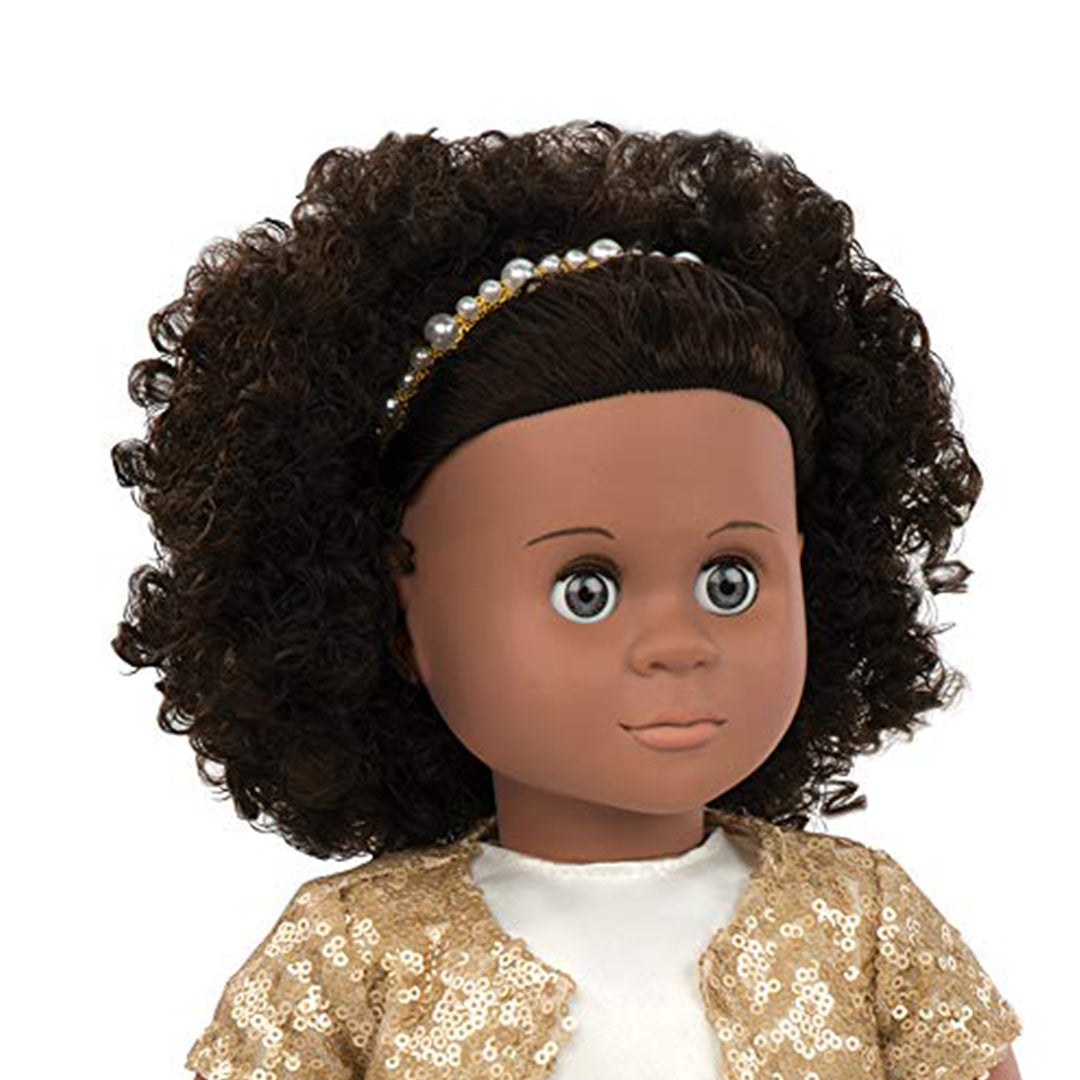 Buy Our Generation Doll with Dress & Gold Sequin Cardigan, Haven | Yallatoys.com