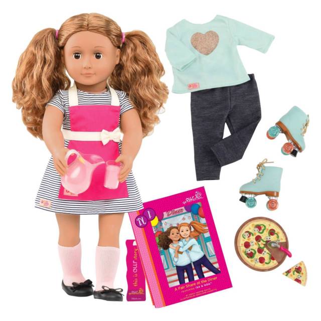 Buy Our Generation Doll Deluxe Isa Diner Doll With Book | Yallatoys.com