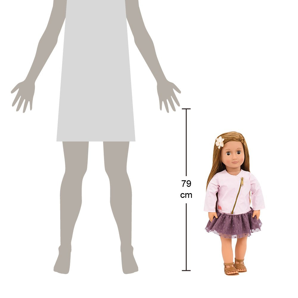 Buy Our Generation Doll  with Pink Leather Jacket Vienna | Yallatoys.com