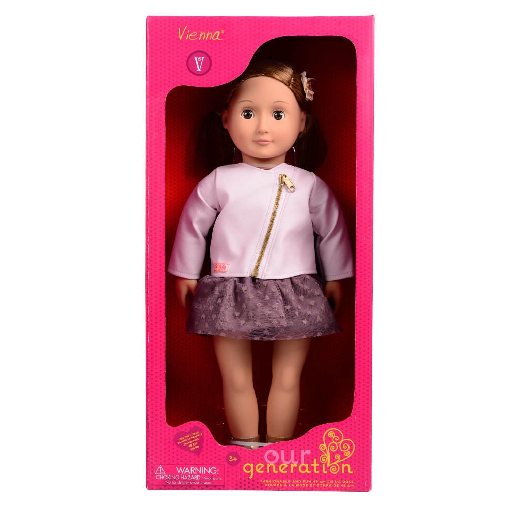 Buy Our Generation Doll  with Pink Leather Jacket Vienna | Yallatoys.com