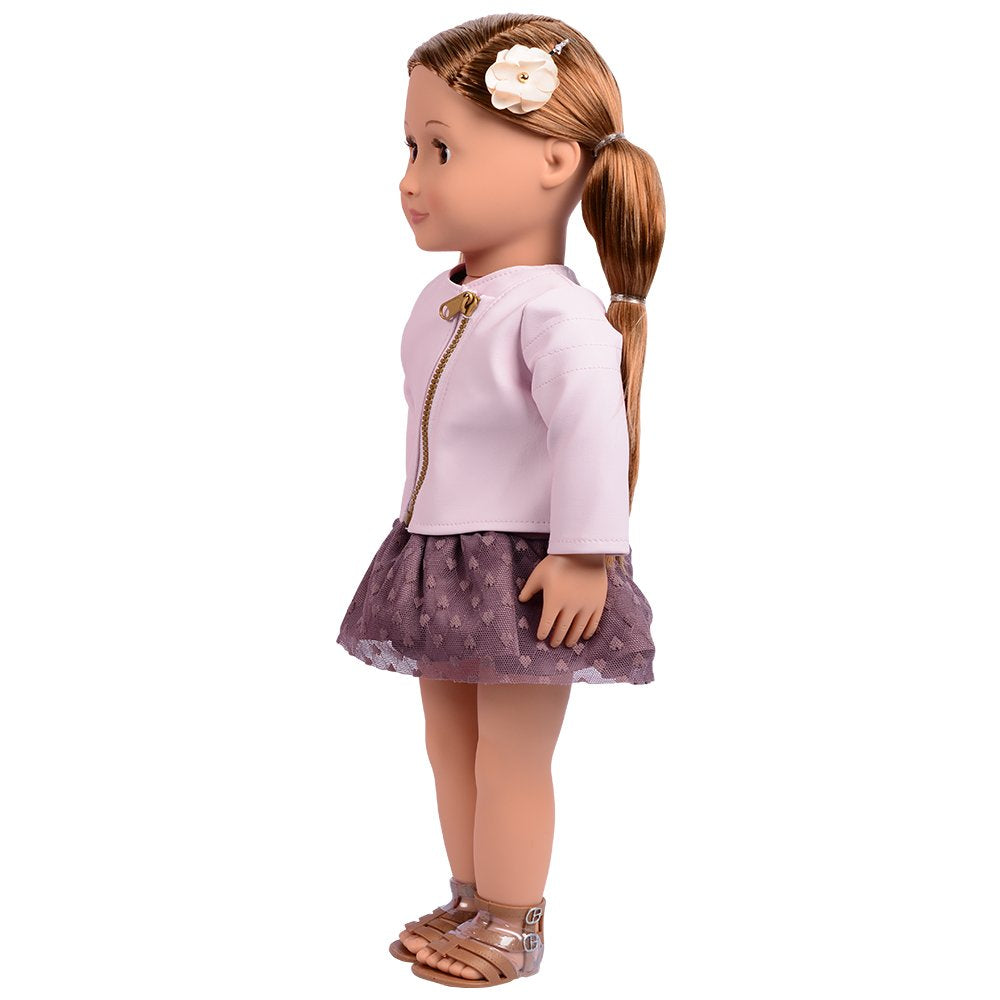 Buy Our Generation Doll  with Pink Leather Jacket Vienna | Yallatoys.com