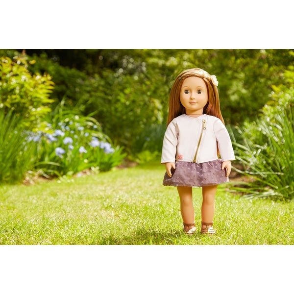 Buy Our Generation Doll  with Pink Leather Jacket Vienna | Yallatoys.com