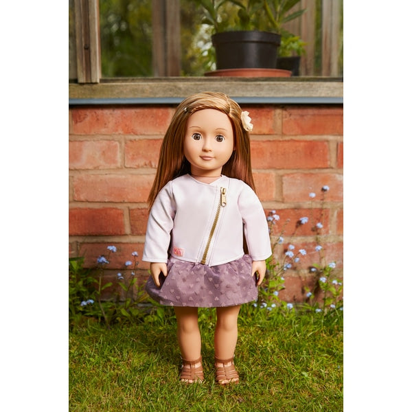 Buy Our Generation Doll  with Pink Leather Jacket Vienna | Yallatoys.com
