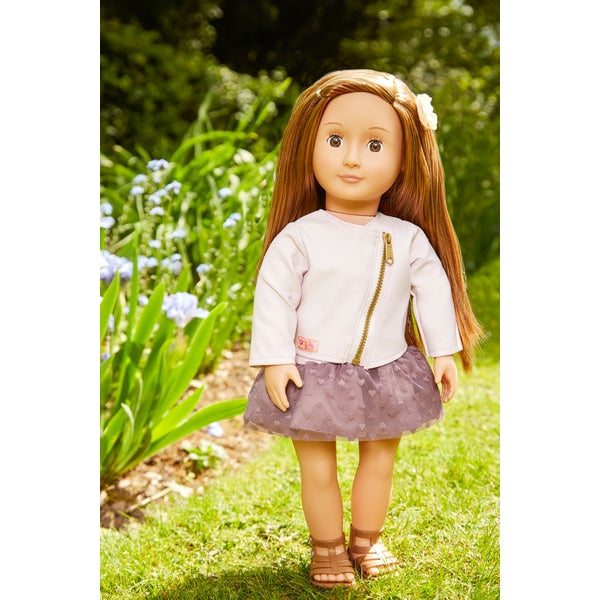 Buy Our Generation Doll  with Pink Leather Jacket Vienna | Yallatoys.com
