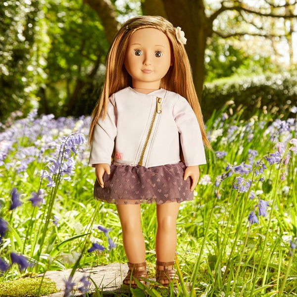 Buy Our Generation Doll  with Pink Leather Jacket Vienna | Yallatoys.com