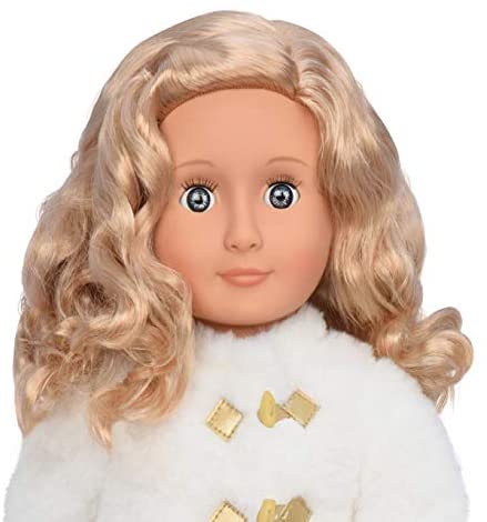 Buy Our Generation Doll With White Faux Fur Jacket Halia | Yallatoys.com
