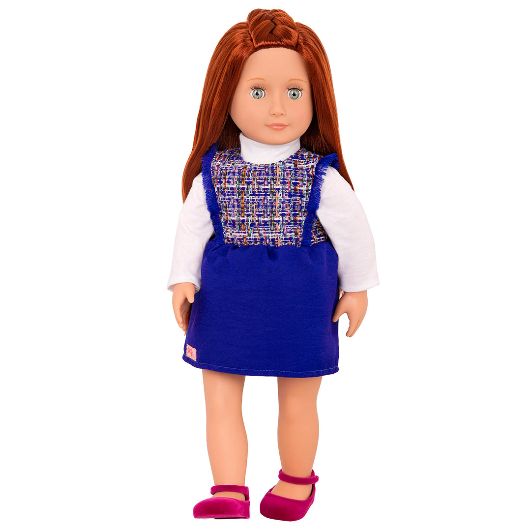 Buy Our Generation Doll with Tweed Dress Lenaya | Yallatoys.com