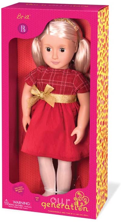Buy Our Generation Doll With Plaid Evening Dress, Bria | Yallatoys.com
