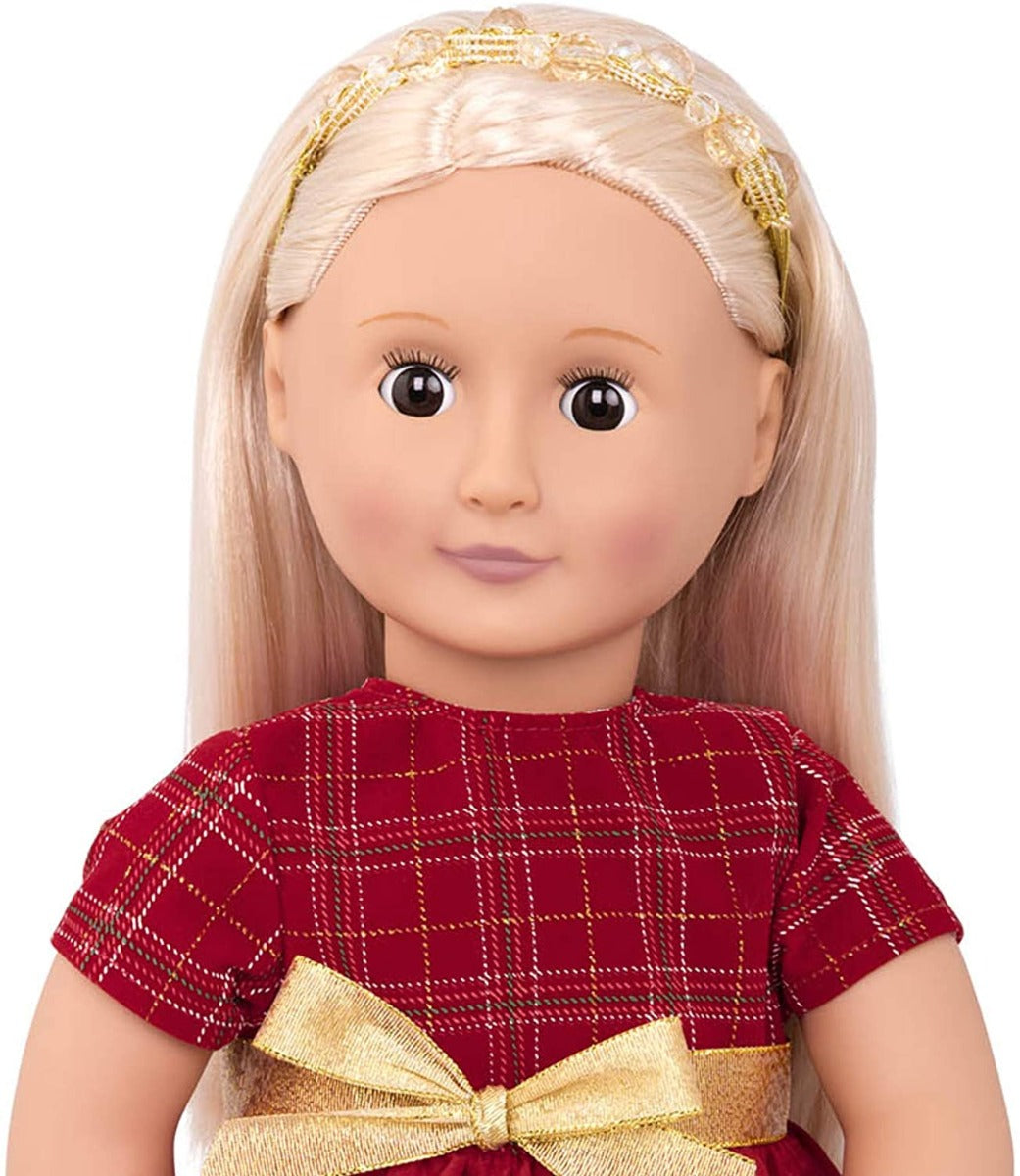 Buy Our Generation Doll With Plaid Evening Dress, Bria | Yallatoys.com