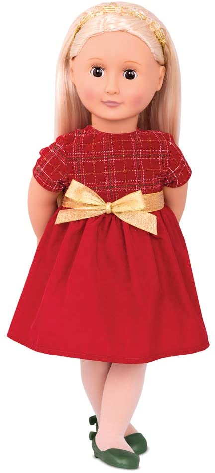 Buy Our Generation Doll With Plaid Evening Dress, Bria | Yallatoys.com