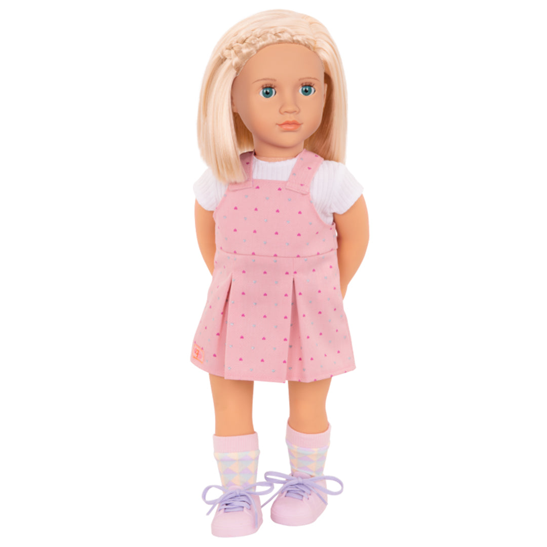 Buy Our Generation Doll with Overall Dress Naty | Yallatoys.com
