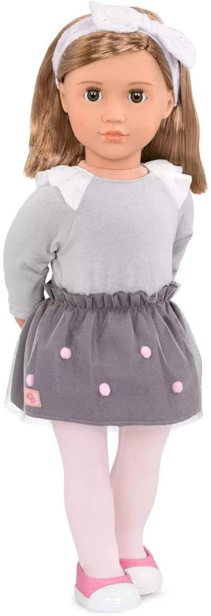 Buy Our Generation Doll With Pompom Skrit Outfit, Bina | Yallatoys.com
