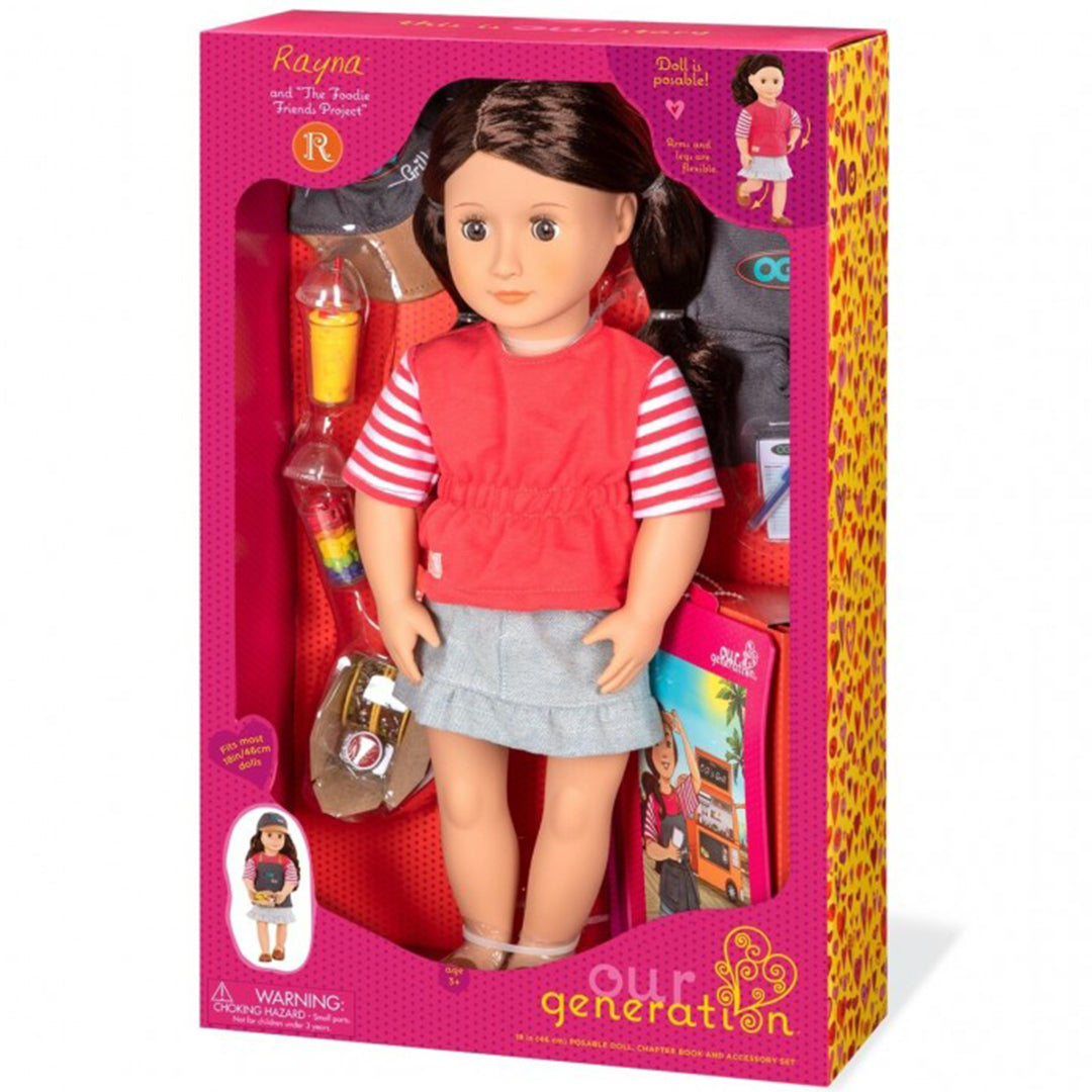 Buy Our Generation Doll Deluxe Food Truck Doll Rayna in Skirt | Yallatoys.com