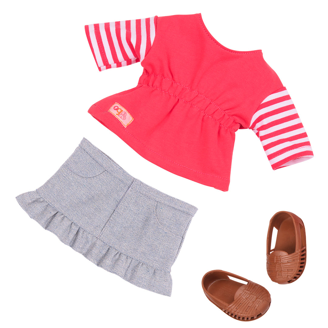 Buy Our Generation Doll Deluxe Food Truck Doll Rayna in Skirt | Yallatoys.com