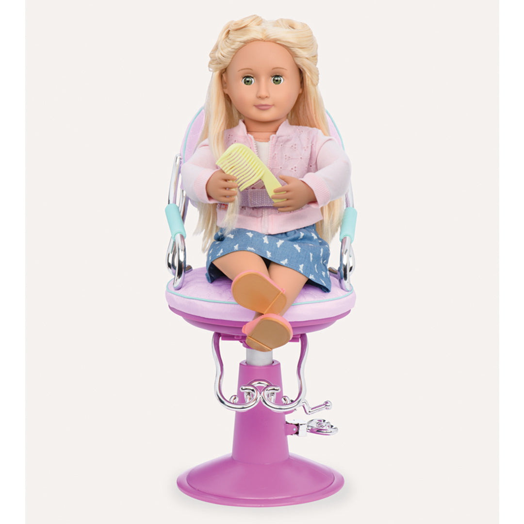 Buy Our Generation Doll Salon Chair-Purple | Yallatoys.com
