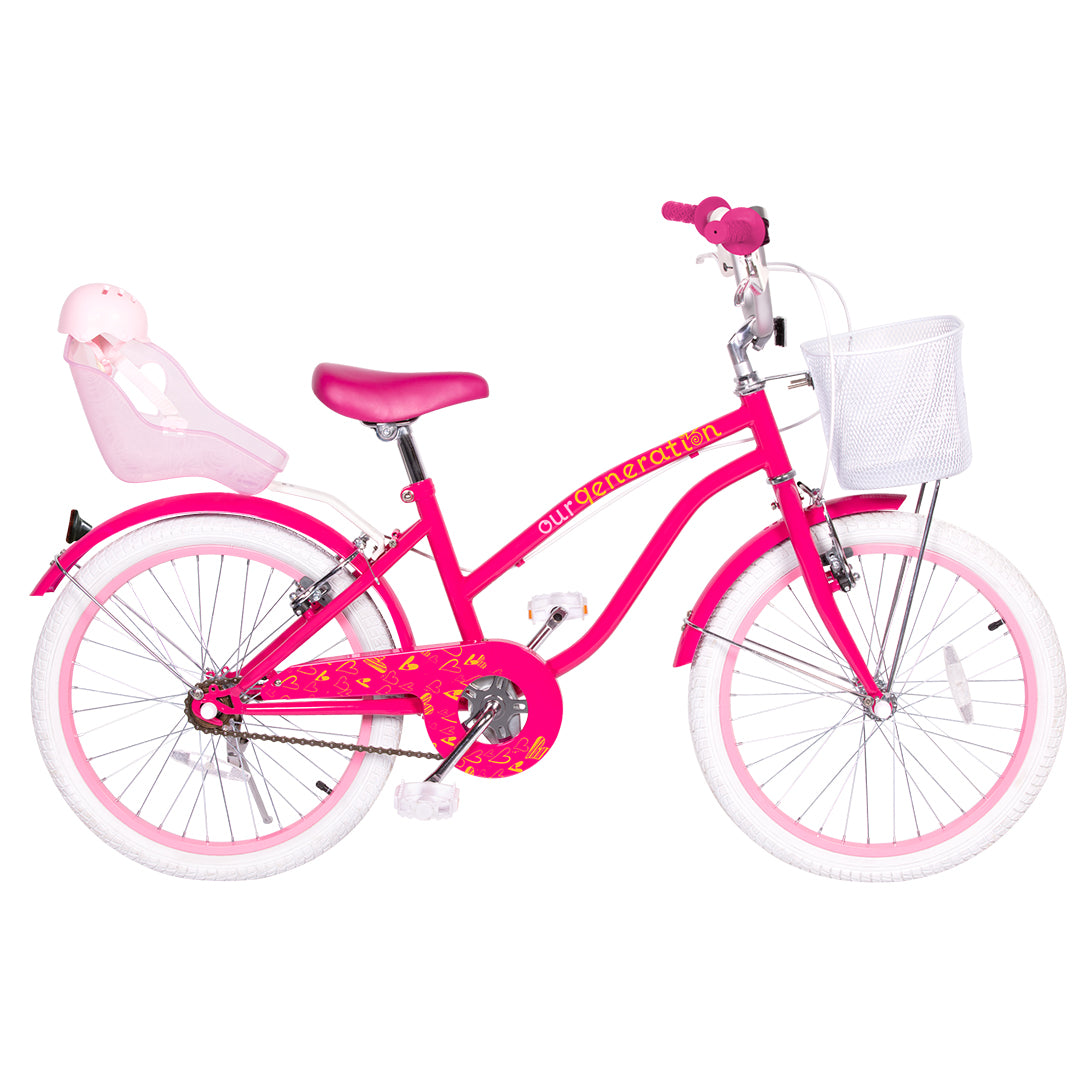 Buy Our Generation Doll Childrens 20inch Bicycle with Doll Seat and Doll Helmet | Yallatoys.com