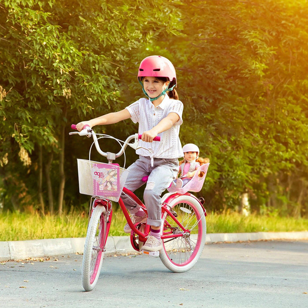 Buy Our Generation Doll Childrens 20inch Bicycle with Doll Seat and Doll Helmet | Yallatoys.com