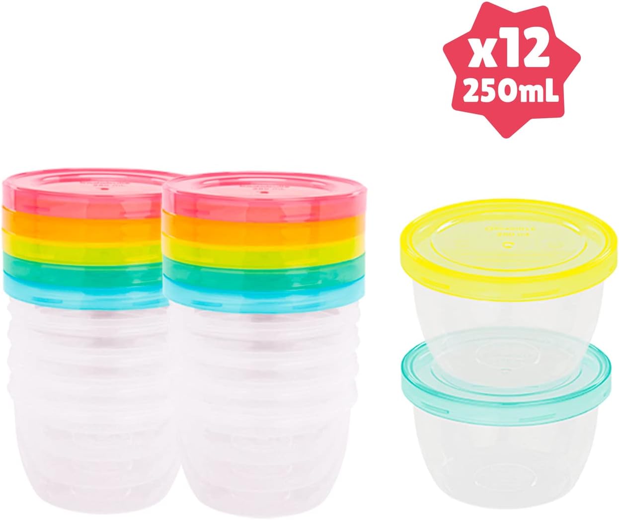 Badabulle Set of 12 Badabowls 250ml Food Storage Badabulle Yallatoys