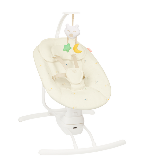 Badabulle Lateral Nursery Baby Swing with remote control Cream Badabulle Yallatoys