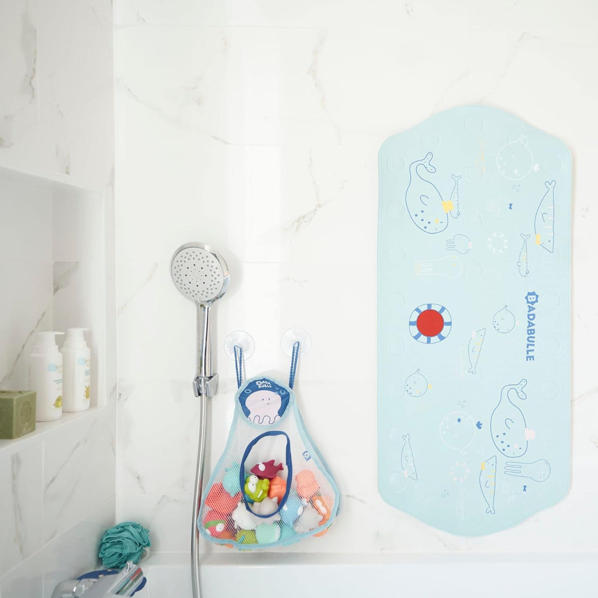 Badabulle XXL Baby Bath mat with Temperature Display Multicolored Badabulle Yallatoys