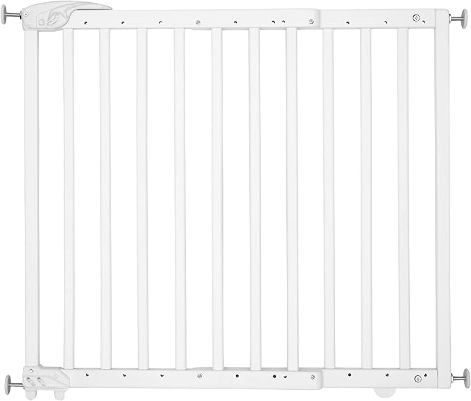 Badabulle Deco Pop White Wooden Extending Baby Gate Badabulle Yallatoys